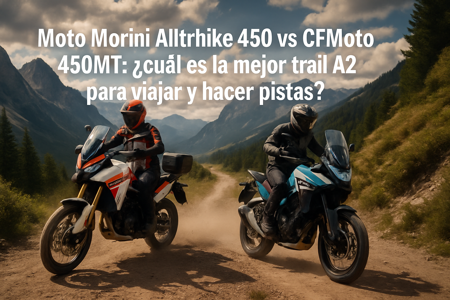 Comparativa Moto Morini Alltrhike 450 vs CFMoto 450MT, mejor trail A2 para viajar y hacer pistas