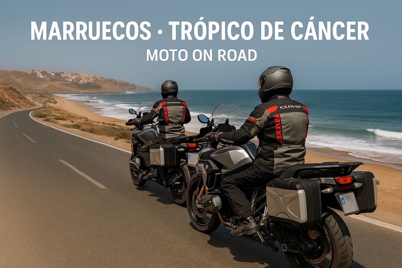 Marruecos - Trópico de Cancer Moto On Road Ruta Aventura CHEMA RUTERO Piloto 