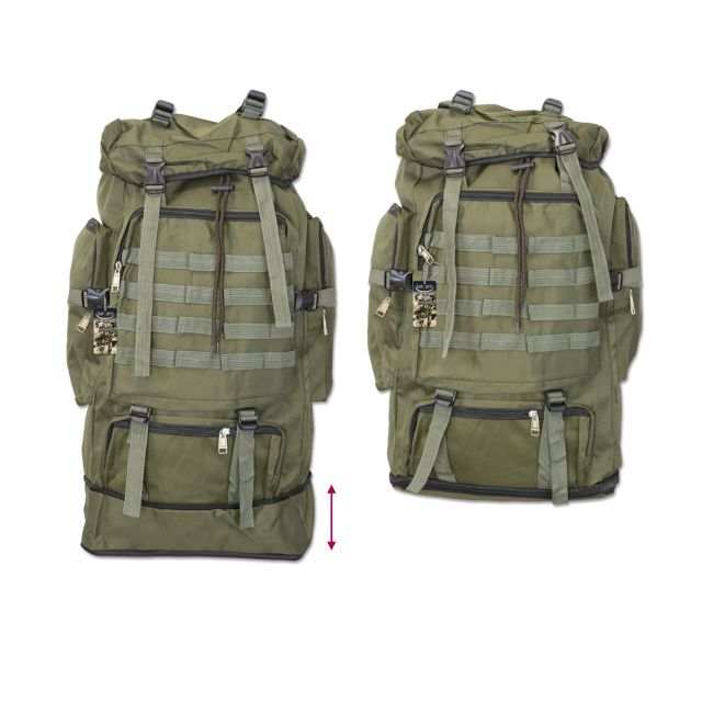 Mochila AVT VERDE MILITAR 60L Bolsa ALBAINOX 
