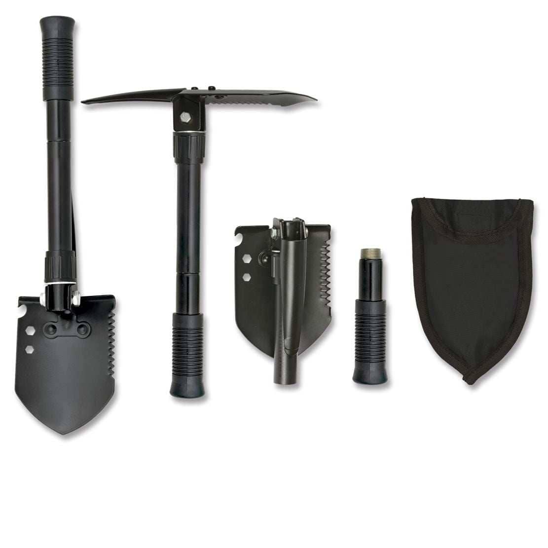 Pala Supervivencia negra. 40 cm Palas y picos AVENTURATRAIL 