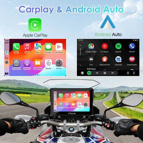 Carpuride W702B Car Play para motos BMW GS - AVENTURATRAIL