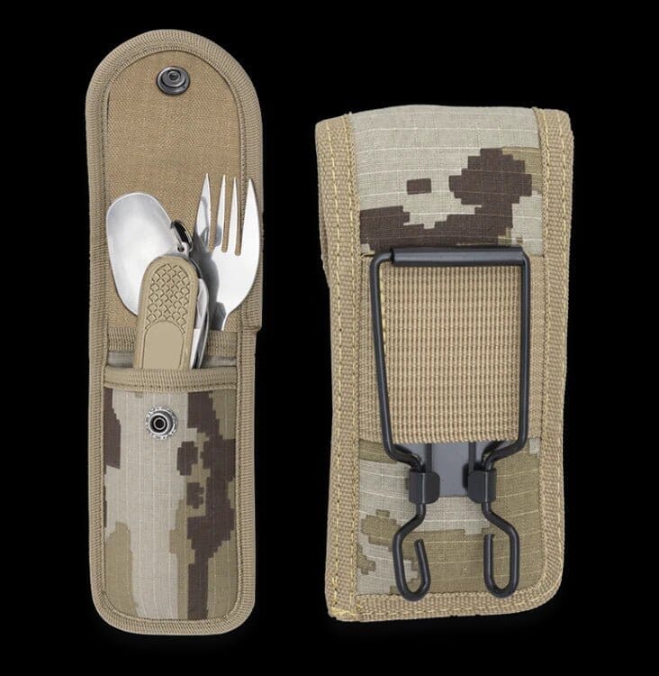 Cubiertos Camping Outdoor con funda - AVENTURATRAIL