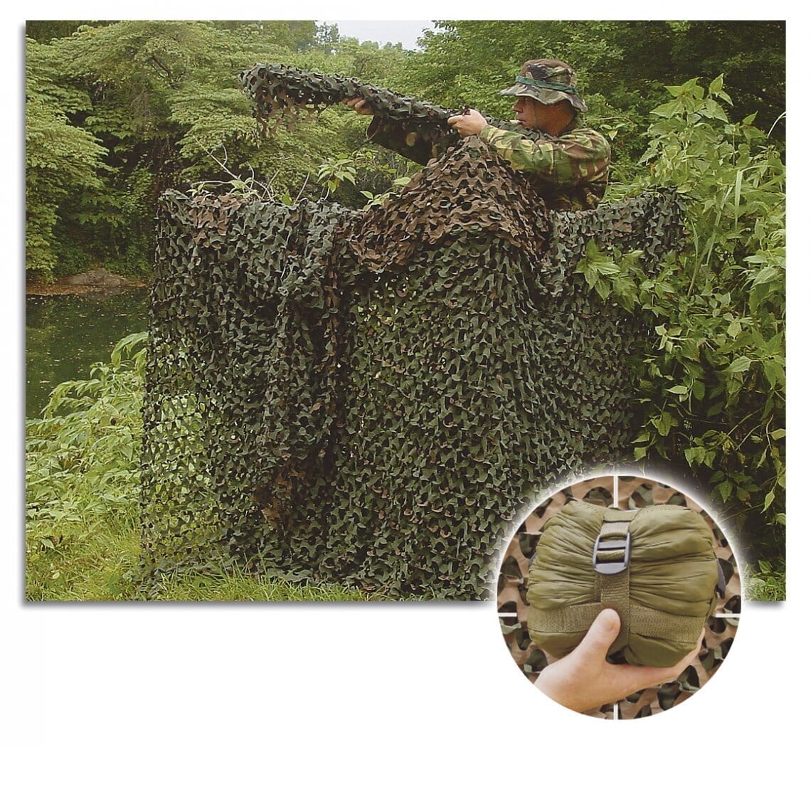Red CAMOSYSTEM camo verde 6 x 2.4 m - AVENTURATRAIL